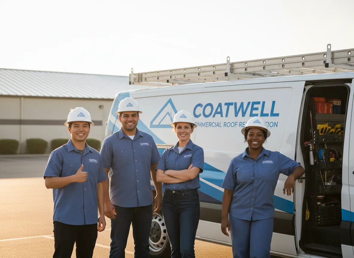 Commercial roof coating company in Keswick, IA