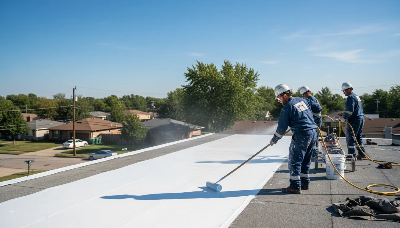 Commercial roof coating in Keswick, IA near me